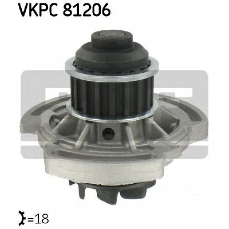 VKPC 81206 SKF - Насос охолоджуючої рідини